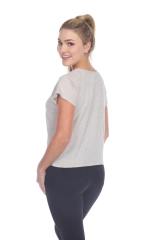 1202 Junior's Cotton Nub Short Sleeve Crop Box Tee