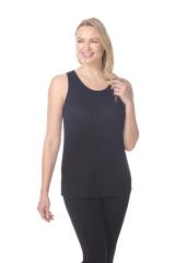7312 Ladies Modal Blend Casual Open V Back Tank Top
