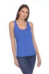 2007 Juniors Scoop Neck Curve Hem Tank