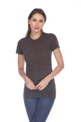 3800 Junior's Short Sleeve Poly Linen Crew Neck Tee