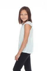 9014 Girl's Flutter Sleeve Tank