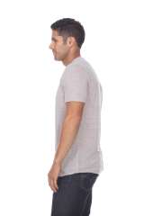 3700 Men's Poly Linen Blended Crewneck Tee