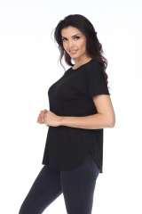 7250 Ladies Fancy Curved Side Short Sleeve Tee
