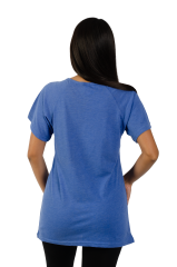 3002 Junior's Scoop Neck Short Sleeve Boxy Straight Tee