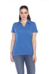 6052 Junior's Cotton Slub Short Sleeve Polo