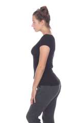 5001 Junior's Cap Sleeve Scoop Neck Tee