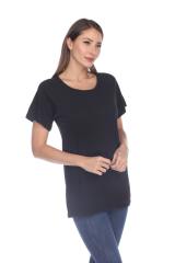 3002 Junior's Scoop Neck Short Sleeve Boxy Straight Tee