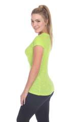 6053 Juniors Cap Sleeve Cotton Slub Tee