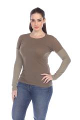 4160 Junior's Long Sleeve Jersey/Thermal 2-fer