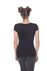 5001 Junior's Cap Sleeve Scoop Neck Tee