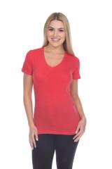 1203 Junior's Cotton Nub Short Sleeve Regular V-Neck Tee