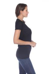 3400 Junior's Poly Rayon Slub Scoop Neck Tee