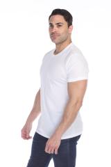 3600 Men's Short Sleeve CVC Blended Crew Neck Tee
