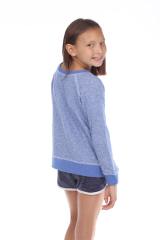 8904G Girls French Terry Long Sleeve Pullover