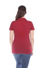 6052 Junior's Cotton Slub Short Sleeve Polo
