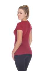 6053 Juniors Cap Sleeve Cotton Slub Tee