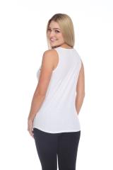 2007 Juniors Scoop Neck Curve Hem Tank