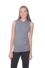 3208 Junior's Tri-Blend Sleeveless Hoodie