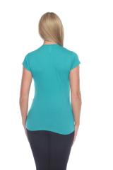 3000 Junior's Cap Sleeve CVC Blended Crew Neck Tee