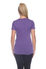 3203 Junior's Tri Blend Short Sleeve Deep V-Neck Tee