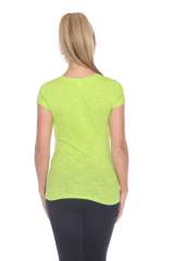 6053 Juniors Cap Sleeve Cotton Slub Tee