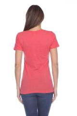 3203 Junior's Tri Blend Short Sleeve Deep V-Neck Tee