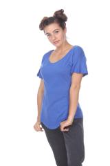 3905 Junior's Bamboo Blend Curve Hem Dolman