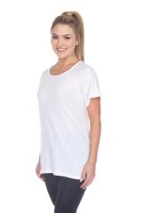 3002 Junior's Scoop Neck Short Sleeve Boxy Straight Tee
