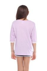 8908 Girls Cuffed 3/4 Sleeve Pullover