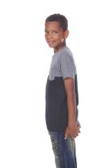 9604 Boy's Color Block Pocket Tee