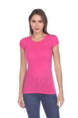 6050 Juniors Cap Sleeve Cotton Slub Tee
