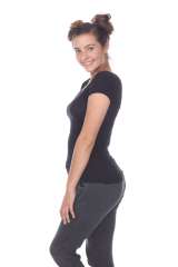 5001 Junior's Cap Sleeve Scoop Neck Tee