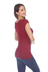 5001 Junior's Cap Sleeve Scoop Neck Tee
