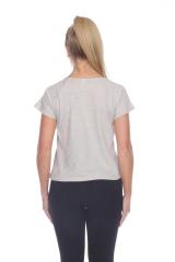 1202 Junior's Cotton Nub Short Sleeve Crop Box Tee