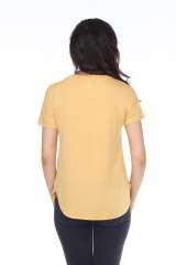 7250 Ladies Fancy Curved Side Short Sleeve Tee