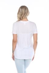 3305 Junior's Shirred Tee