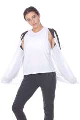 6153C Juniors 2-Tone Zip Front Pocket Hooded Jacket