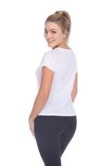 3401 Junior's Poly Rayon Slub Short Sleeve Boxy Tee