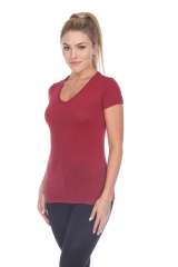 6053 Juniors Cap Sleeve Cotton Slub Tee