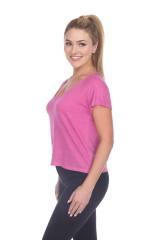 1202 Junior's Cotton Nub Short Sleeve Crop Box Tee