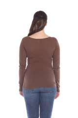 5101 Juniors Long Sleeve Scoop Neck Tee