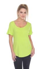 3905 Junior's Bamboo Blend Curve Hem Dolman