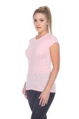 6050 Juniors Cap Sleeve Cotton Slub Tee