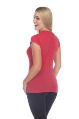 3000 Junior's Cap Sleeve CVC Blended Crew Neck Tee