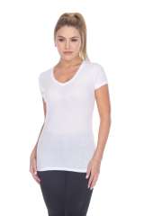 5003 Juniors Cap Sleeve "Tear Drop" V-Neck Tee