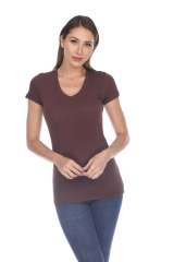 5003 Juniors Cap Sleeve "Tear Drop" V-Neck Tee
