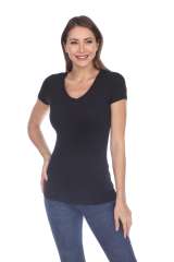 6053 Juniors Cap Sleeve Cotton Slub Tee