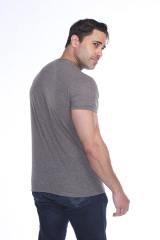 3700 Men's Poly Linen Blended Crewneck Tee