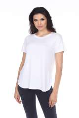 7250 Ladies Fancy Curved Side Short Sleeve Tee
