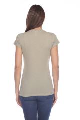 3000 Junior's Cap Sleeve CVC Blended Crew Neck Tee